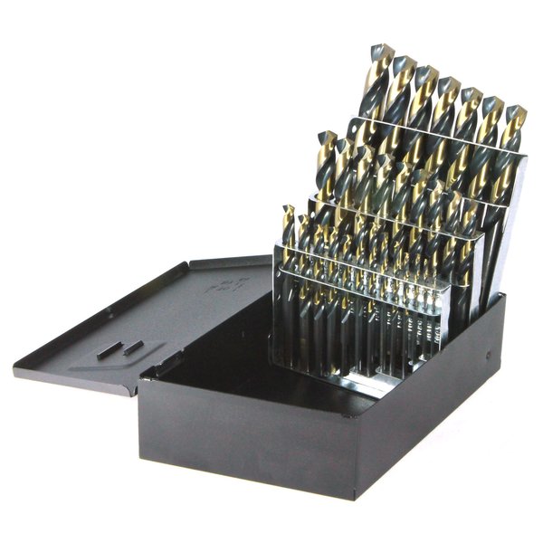 Drillco 29PC MECH. DRILL BIT SET 3/8 SHK 1/16-1/2 BY 64THS 1045N29